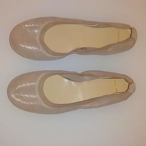 Cole Haan Gold / Champagne Metallic Ballet Flats. NWOT